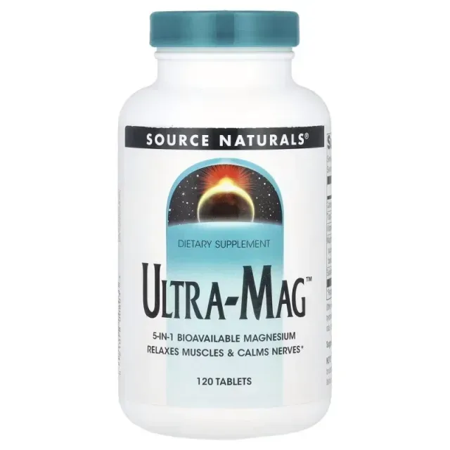 Комплекс магния Source Naturals Ultra-Mag, 120 таблеток з п'яти форм
