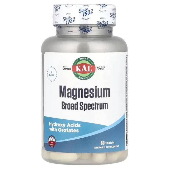 Комплекс магнію широкого спектра KAL Magnesium Broad Spectrum, 60 таблеток