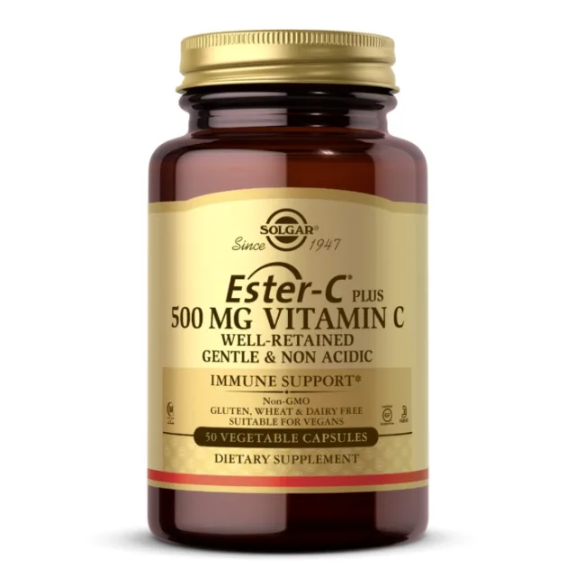 Комплекс вітаміну С Solgar Ester-C Plus Vitamin C 500 mg, 50 вегакапсул
