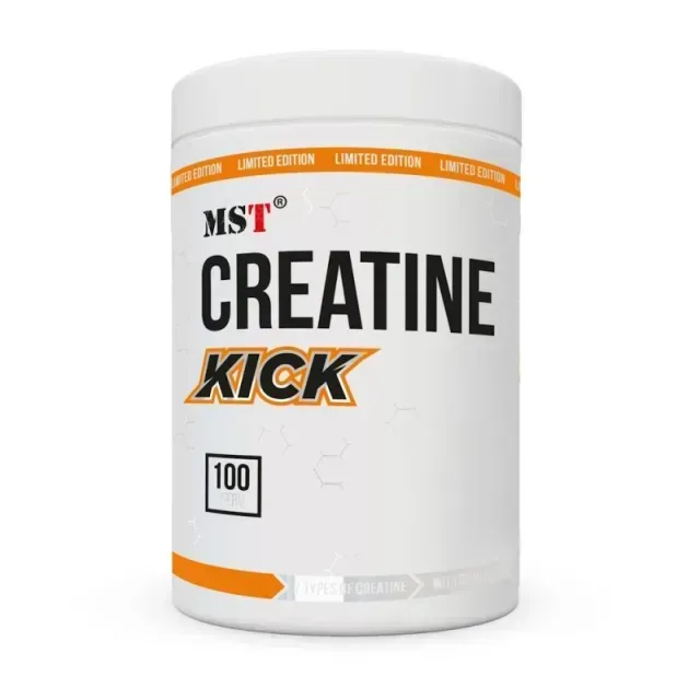 Комплексний креатин MST Nutrition Creatine Kick, 1 кг - Зелене яблуко 7 форм креатину