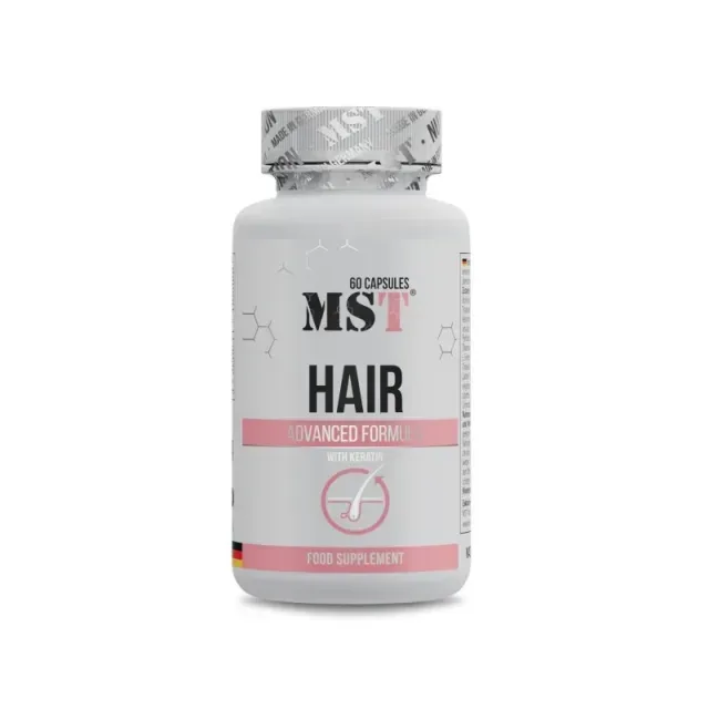 Комплекст MST Nutrition Hair Advanced Formula, 60 капсул для підтримки та покращення волосся