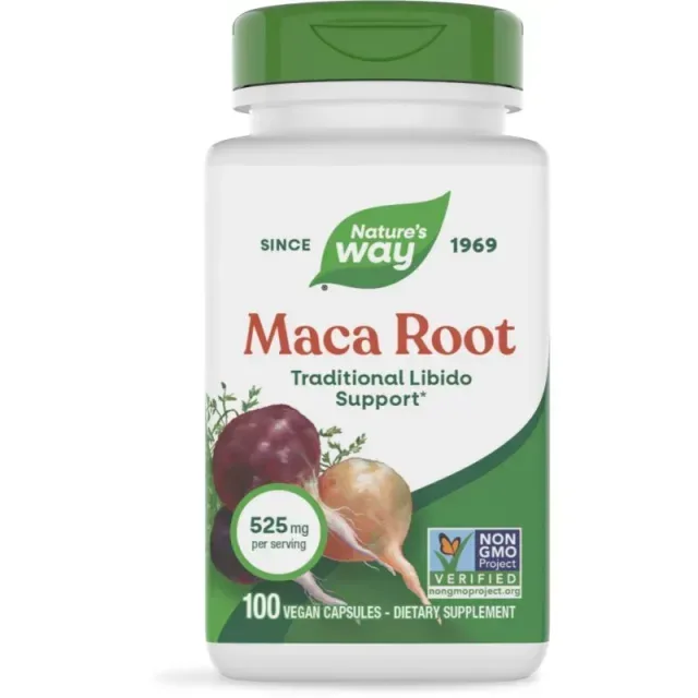 Корень маки Nature's Way Maca Root 525 mg, 100 вегакапсул