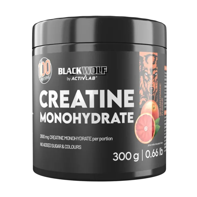 Креатин моногідрат ActivLab Black Wolf Creatine Monohydrate, 300 грам - Сицилійський апельсин