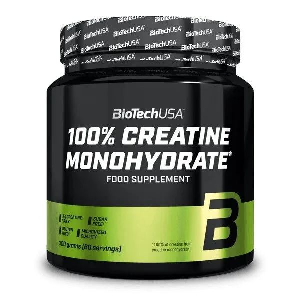 Креатин моногидрат BioTech 100% Creatine Monohydrate, 300 грамм - Цитрус