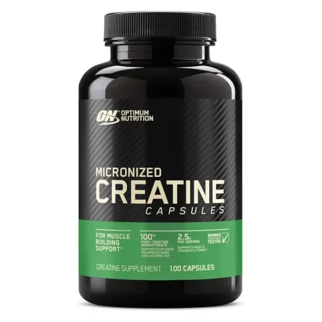 Креатин моногидрат Optimum Nutrition Micronized Creatine Capsules, 100 капсул