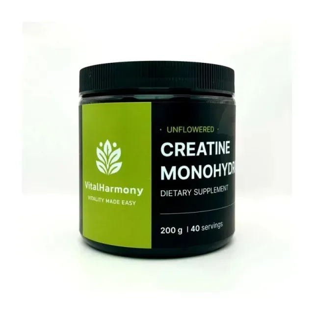 Креатин моногидрат VitalHarmony Creatine Monohydrate, 200 грамм