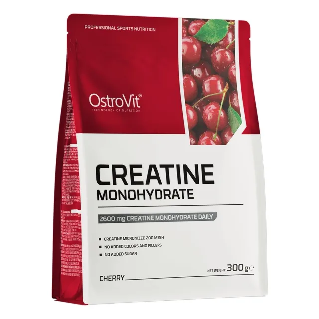 Креатин OstroVit Creatine Monohydrate, 300 грам - Вишня Пошкоджений