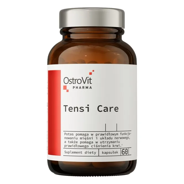 L-аргінін, калій та L-метилфолат OstroVit Pharma Tensi Care, 60 капсул для підтримки тиску, серцево-судинної системи