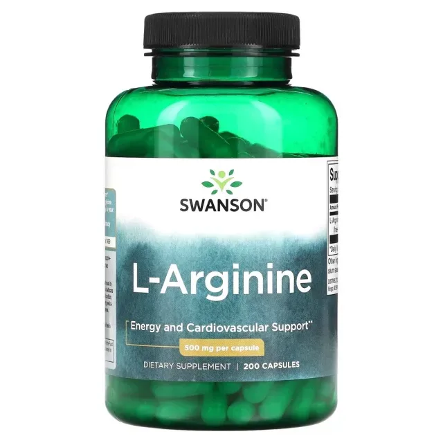 L-Arginine 500 mg, 200 капсул