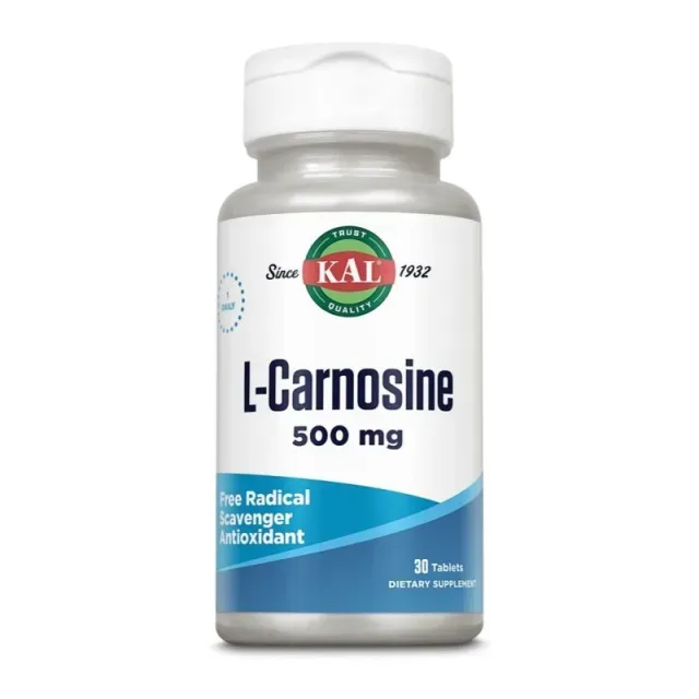 L-карнозин KAL L-Carnosine 500 mg, 30 капсул