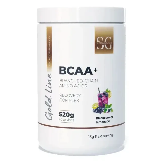 Лейцин, ізолейцин, валін Sport Generation Gold Premium BCAA+, 520 грам - Смородиновий лимонад