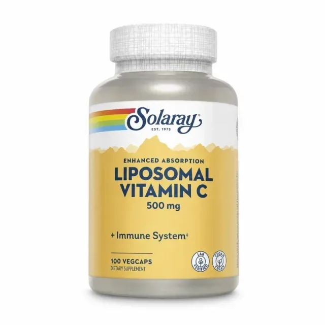 Липосомальный витамин C Solaray Liposomal Vitamin C 500 mg, 100 вегакапсул