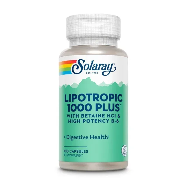Липотропный комплекс Solaray Lipotropic 1000 Plus, 100 капсул