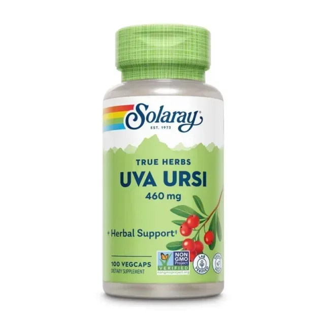 Листя мучниці Solaray Uva Ursi Leaf 460 mg, 100 вегакапсул