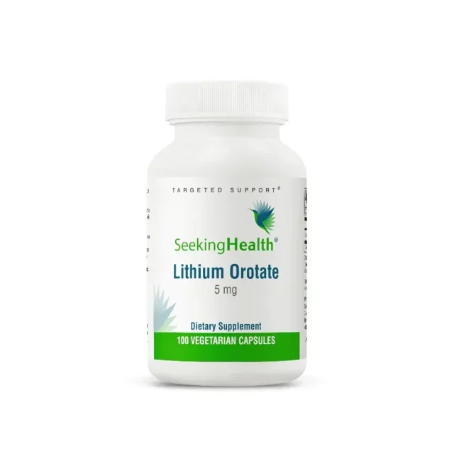 Літій Seeking Health Lithium Orotate 5 mg, 100 вегакапсул