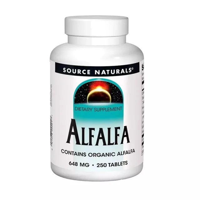 Люцерна Source Naturals Alfalfa 648 mg, 250 таблеток