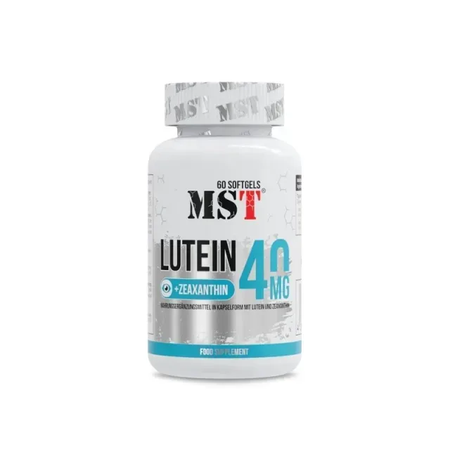 Лютеин MST Nutrition Lutein 40 mg, 60 капсул из экстракта цветков бархатца