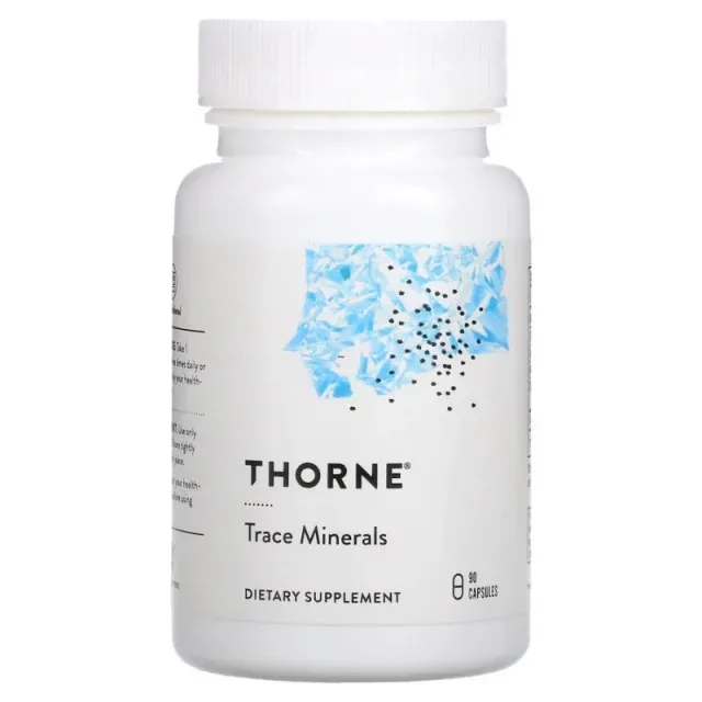 Микроэлементы Thorne Trace Minerals, 90 вегакапсул для поддержки иммунной системы