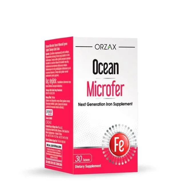 Мікрокапсульоване залізо Orzax Ocean Microfer, 30 таблеток