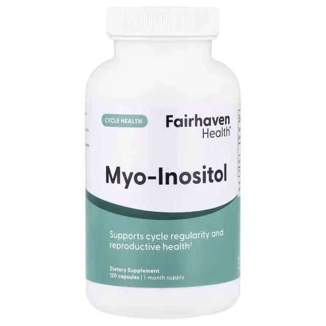 Міо-інозитол Fairhaven Health Myo-Inositol, 120 капсул для підтримки гормонального балансу