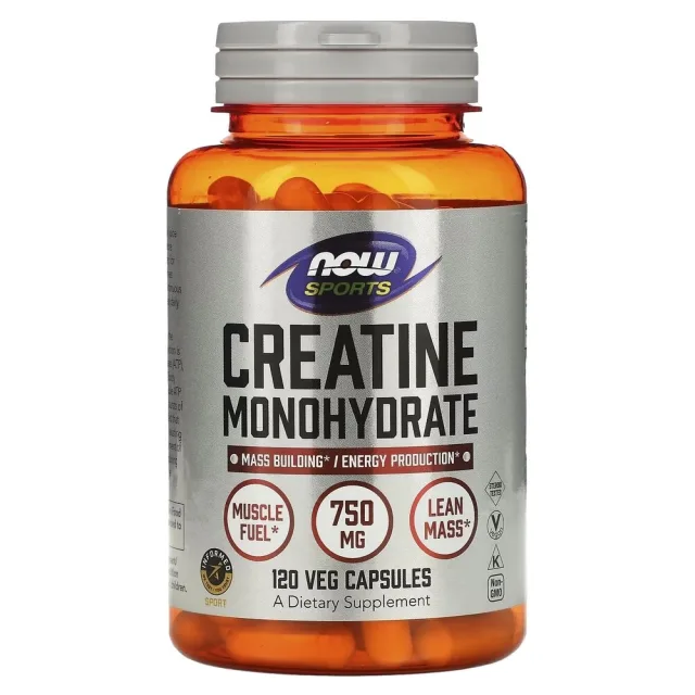Моногідрат креатину NOW Creatine Monohydrate, 120 вегакапсул