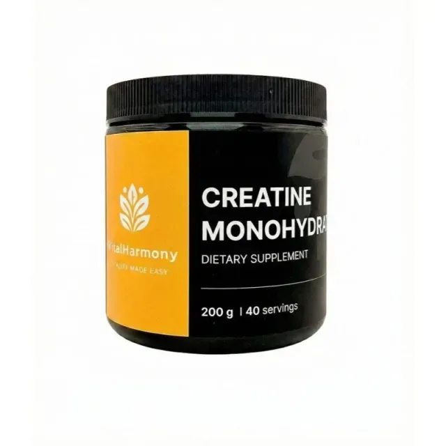 Моногідрат креатину VitalHarmony Creatine Monohydrate, 200 грам - Манго