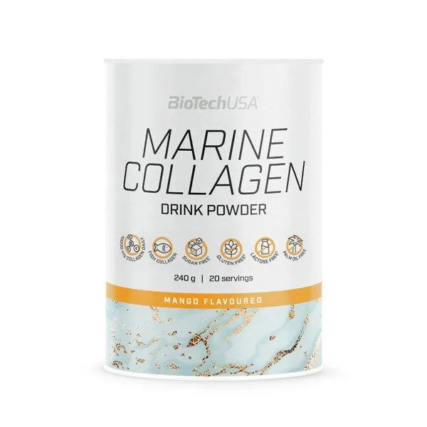 Морской коллаген BioTech Marine Collagen, 240 грамм - Манго