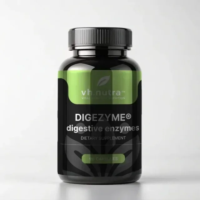 Мультиензимний комплекс VitalHarmony DigeZyme, 90 капсул для травлення