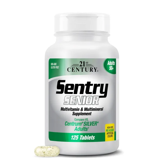 Мультивітамінний комплекс 21st Century Sentry Senior Adults 50+, 125 таблеток