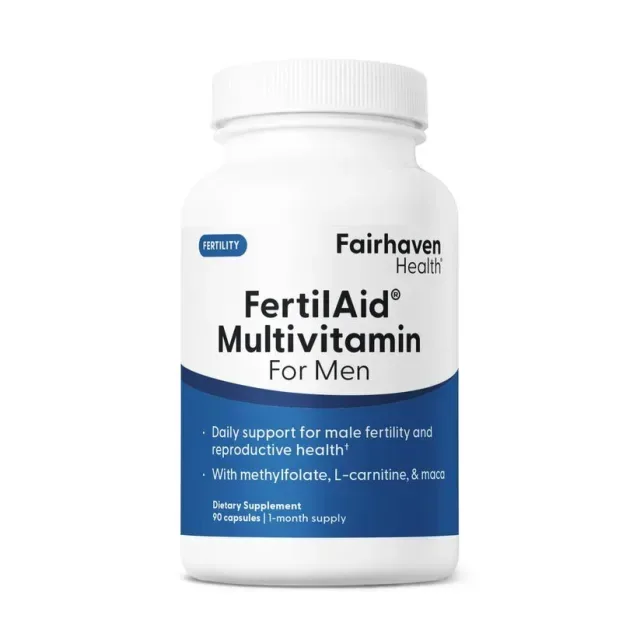 Мультивітамінний комплекс Fairhaven Health FertilAid for Men, 90 капсул для чоловічої фертильності
