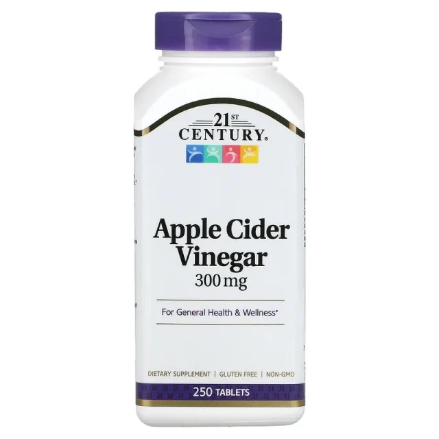 Натуральна добавка 21st Century Apple Cider Vinegar 300 mg, 250 таблеток