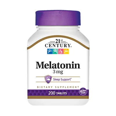 Натуральна добавка 21st Century Melatonin 3 mg, 200 таблеток