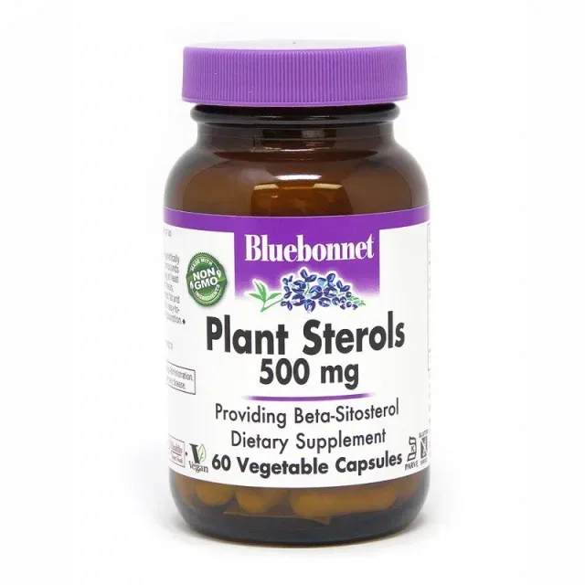Натуральная добавка Bluebonnet Nutrition Plant Sterols 500 mg, 60 вегакапсул