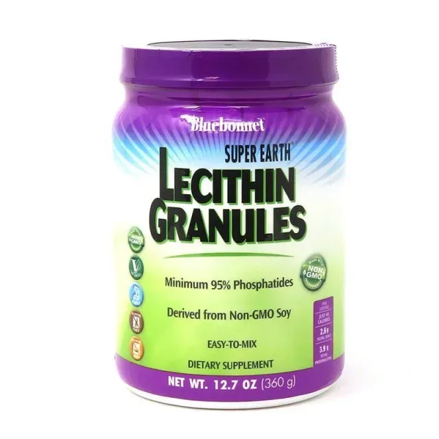Натуральная добавка Bluebonnet Nutrition Super Earth Lecithin Granules, 360 грамм