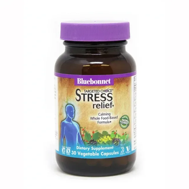 Натуральна добавка Bluebonnet Nutrition Targeted Choice Stress Relief, 30 вегакапсул