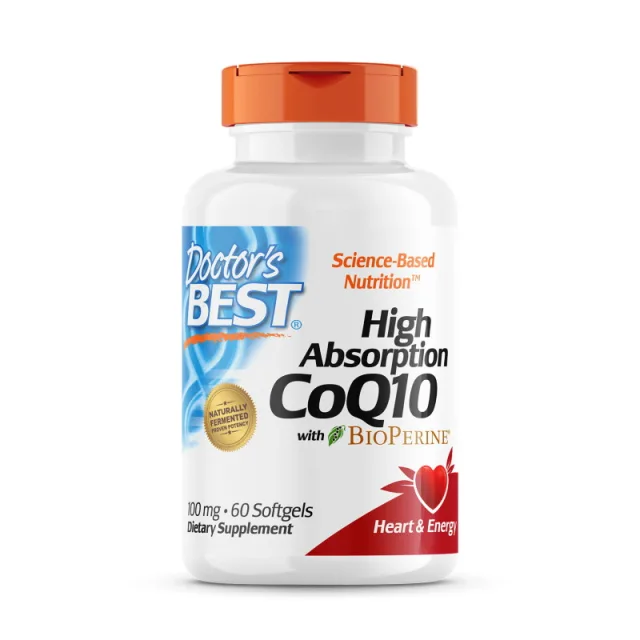 Натуральна добавка Doctor's Best CoQ10 100 mg with BioPerine, 60 капсул