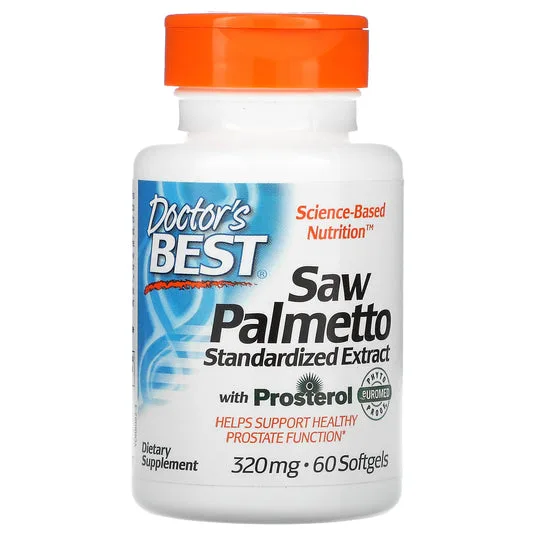 Натуральна добавка Doctor's Best Saw Palmetto with eUromed, 60 капсул