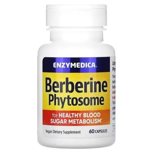 Натуральна добавка Enzymedica Berberine Phytosome, 60 капсул