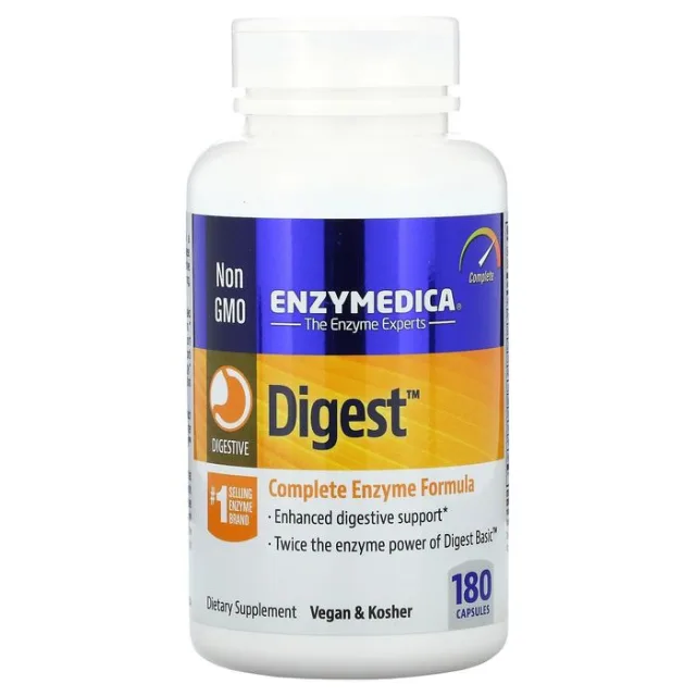 Натуральна добавка Enzymedica Digest, 180 капсул