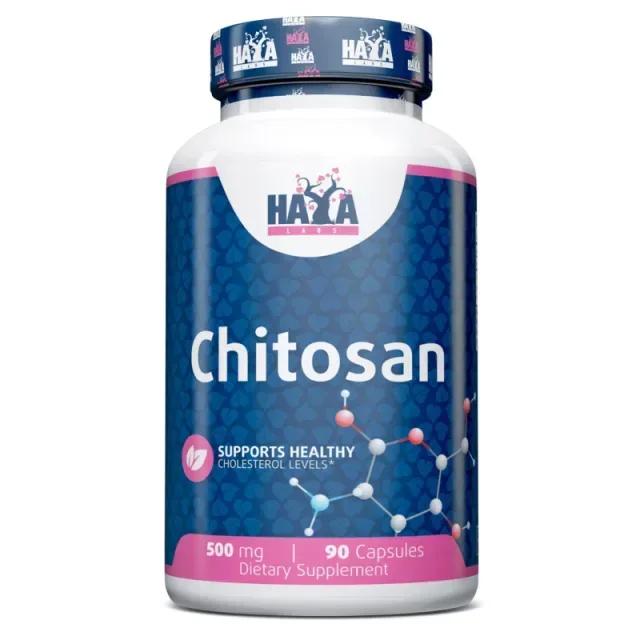 Натуральная добавка Haya Labs Chitosan 500 mg, 90 капсул