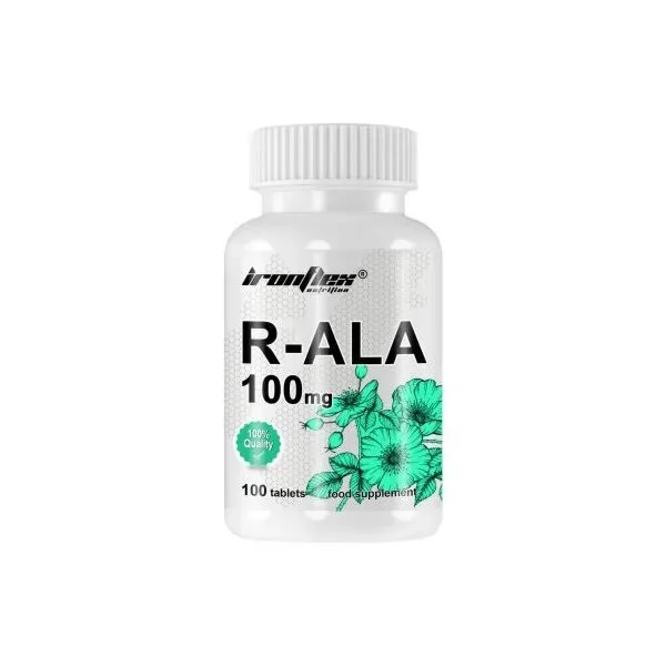Натуральна добавка IronFlex R-ALA 100 mg, 100 таблеток