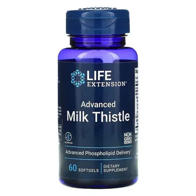 Натуральна добавка Life Extension Advanced Milk Thistle, 60 капсул