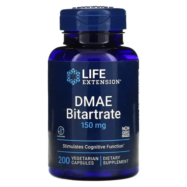 Натуральна добавка Life Extension DMAE Bitartrate 150 mg, 200 вегакапсул