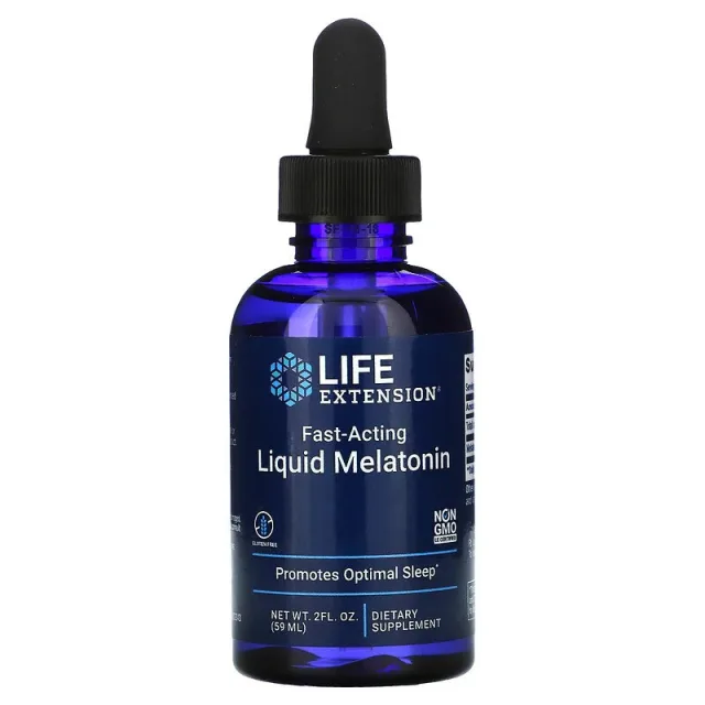 Натуральная добавка Life Extension Fast-Acting Liquid Melatonin, 59 мл - Ваниль-цитрус