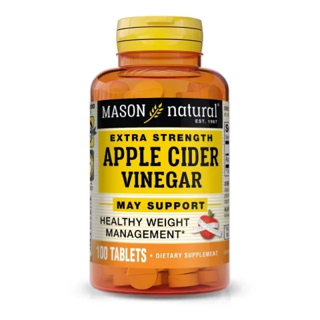 Натуральна добавка Mason Natural Apple Cider Vinegar Extra Strength, 100 таблеток