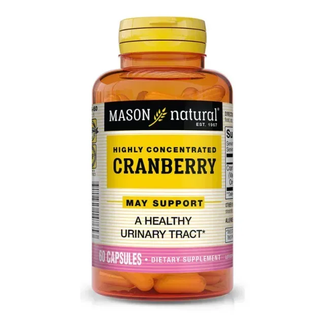Натуральна добавка Mason Natural Cranberry Highly Concentrated, 60 капсул