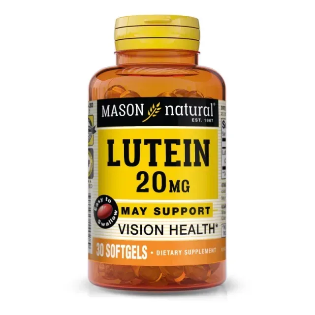 Натуральная добавка Mason Natural Lutein 20 mg, 30 капсул