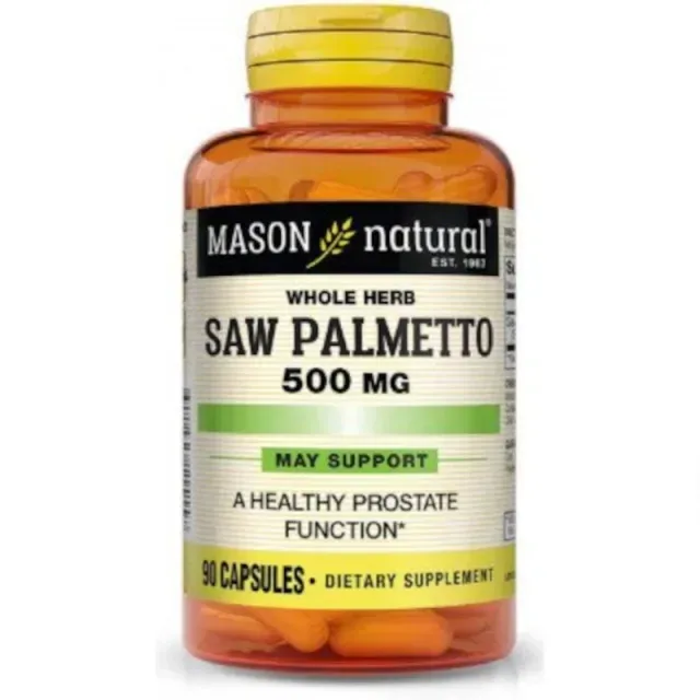 Натуральная добавка Mason Natural Saw Palmetto 500 mg, 90 капсул