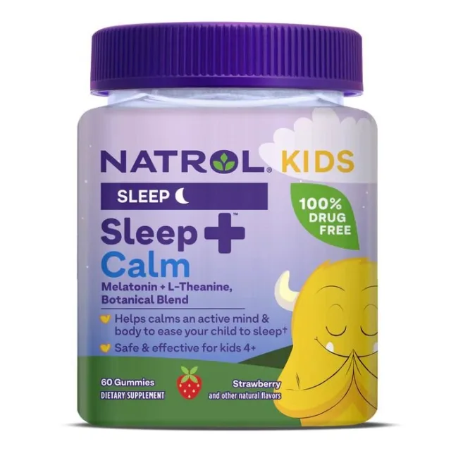 Натуральна добавка Natrol Kid's Sleep + Calm, 60 желейок - Полуниця