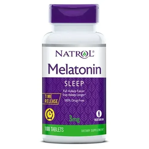 Натуральна добавка Natrol Melatonin 3mg Time Release, 100 таблеток